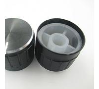 Generic Bouton de Commutateur de Contrôle de Volume Rotatif en Alliage D'aluminium pour Lampadaire, Capuchon de Potentiomètre, Variateur, Machine à Jus, Aspirateur, Purificateur D'air (1) (BLACK)