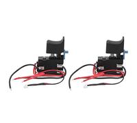 Generic Bouton de Contrôle de Vitesse Réglable, Déclencheur de Commutateur électrique pour Outils électriques, Vieux Forets Faciles à Remplacer, 2 Pièces pour Ouvrier D'atelier