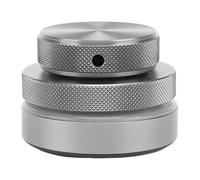 Generic Bouton de Contrôleur Multimédia 2,4 G Bluetooth USB C, Rotation à 360°, Télécommande sans Fil Infinie pour Tablette, Ordinateur Portable, Alliage D'aluminium ABS Gris