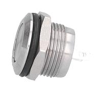 Generic Bouton Supérieur Plat étanche en Acier Inoxydable, Interrupteur, Borne à Vis, Accessoires électriques pour Voiture, Camion, Bateau, Ménage, 5 Pièces (12mm)