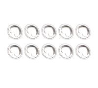 Generic Boutons de Pantalon Métallique de 17 Mm, Boutons de Remplacement à Vis Filetés Réglables avec Motif Cardiaque pour les Chemises de Vestes