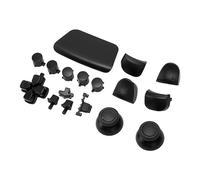 Generic Boutons de Remplacement pour Manette, Confort Ergonomique, Mise à Niveau, 16 Pièces, Accessoires de Manette de Jeu ABS Durables (BLACK)