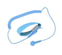Generic Bracelet Antistatique ESD avec Cordon de Mise à la Terre Extensible en Acier Inoxydable pour Réparation de PC électronique, Usage Industriel (BLUE)