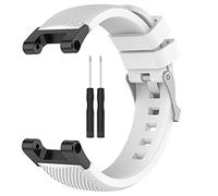 Generic Bracelet de Rechange en Silicone Lisse et étanche pour Huami T-Rex Pro, adapté aux Sports et Activités, Blanc, 22 Mm, 1 Paire et Tournevis (White)
