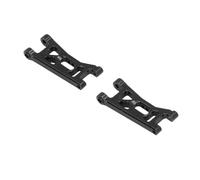 Generic Bras de Suspension Inférieurs Avant RC en Alliage, Pièces de Mise à Niveau Durables pour Voiture RC à échelle 1/24, Ensemble de Remplacement Complet, 2 Pièces (Black)