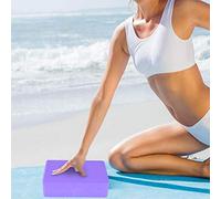 Generic Brique de Mousse de Bloc de Yoga pour un Entraînement D'étirement et de flexibilité en Toute sécurité - 23x15x7,5 Cm, Matériau EVA, Disponible en 4 Couleurs (PURPLE)