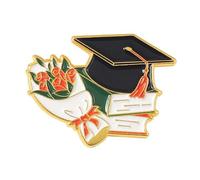 Generic Broche de remise de diplôme - Casquette de célibataire et épingle de diplôme pour tenue de cérémonie, accessoire photo de remise de diplôme personnalisé pour robe académique