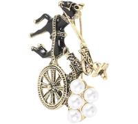 Generic Broche Décorative Baroque en Alliage de Zinc, Motif Couronne et Bouclier, Style Vintage, Ornement pour Vêtements Femme, Broche Fête et Accessoire Élégant, Présent