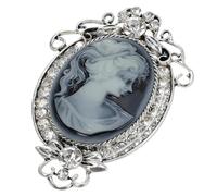 Generic Broche Vintage en Alliage avec Incrustation de Cristaux, Épingle Délicate de Beauté, Format Unique, pour Vêtements et Accessoires, Broche Femme Style Époque, Bijou Rétro Élégant