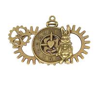 Generic Broche vintage steampunk punk, engrenages broches bricolage badge sac à dos vêtements épinglettes accessoires bijoux cadeau, taille unique, Plastique, Pas de gemme
