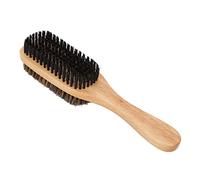 Generic Brosse à Barbe à Poils Durs et Doux, Exfoliante Propre pour Hommes, Brosse Double Face pour Poils du Visage, pour Salon à Domicile, Manche en Bois D'hévéa, Grande Taille