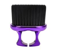 Generic Brosse à cheveux portable pour le cou et le visage avec poignée pour barbier, violet