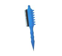 Generic Brosse à cheveux taquinante, brosse à cheveux crêpe, peigne queue, outil de coiffure en nylon pour démêler, définir et réduire les frisottis, bleu
