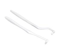 Generic Brosse à Dents Interdentaire Touffetée de Nettoyage pour Orthèse Orthodontique, pour une Bonne santé Bucco-Dentaire, Adaptée aux Implants Dentaires, Poignée en Plastique Blanche pour la