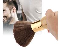 Generic Brosse à Plumeau pour le Cou à Haute élasticité, Brosse de Balayage pour Cheveux Doux pour Barbiers Professionnels, Utilisation en Salon de Coiffure, Faux Poils D'écureuil en Bois (Finition
