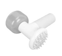 Generic Brosse de Bain Automatique pour Chien, avec Distributeur de Shampoing, Pulvérisateur Portatif de Mousse pour Animaux de Compagnie, pour Usage Domestique et Extérieur, Blanc, 19,5x17x9cm