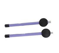 Generic Brosse de Bâton de Tambour, Brosses à Tambour Rétractables Légères 2PCS pour les Performances de Pratique Quotidiennes (PURPLE)