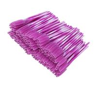 Generic Brosse de Cils, Pinceaux de Maquillage pour les Yeux Brussais de Cils Jetables Mascara Wands Spolie Spoolie Portable Brush Brush Brushes, pour les Extensions des Girls Femmes (Rouge violacé)