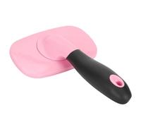 Generic Brosse de Démêlage pour Chien et Chat, Rotative à 360 °, Outil de Toilettage Facile, Peigne pour Animaux de Compagnie avec Perles de Massage, PP Souple 15.2x11.3cm (Un peu de rose)