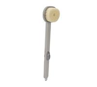 Generic Brosse de Douche, Tête de Brosse Amovible, Poils Souples, de Bain à Long Manche pour Salle de Bain, Résistante à l'humidité (GRAY)