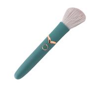 Generic Brosse de Maquillage électrique 10 Vitesses, Cheveux Doux et Pelucheux pour un Maquillage Parfait, Brosse Cosmétique Rechargeable pour Salle de Bain et Voyage ABS Vert