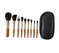 Generic Brosse de Maquillage Ensemble, Contour de Poussière Obelle Exquise Fibre Artificielle 9pcs pour Voyager