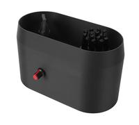 Generic Brosse de Nettoyage de Porte-filtre à café, Anti-déversement, Conception Intégrée, Outil de Nettoyage en Profondeur pour la Maison, 18x11,5 Cm