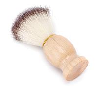 Generic Brosse de Rasage pour Barbe du Visage avec Manche en Bois, Outil de Toilettage en Mousse épaisse pour Hommes, Brosse de Barbier Professionnelle