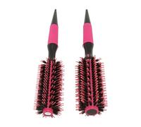 Generic Brosse Ronde de Coiffure avec Poignée Antidérapante, Utilisation Polyvalente pour Boucler et Lisser