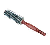 Generic Brosse Ronde en Poils de Sanglier Souples, Antistatique, Haute Performance, pour Salon de Coiffure, Matériau en Bois (18s Grand)