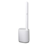 Generic Brosse WC Jetable et Support pour Un Nettoyage en Profondeur, Conception Murale avec 8 Recharges pour Salle de Bain, Nettoyant Plastique Doux et Efficace (Gris Nordique)