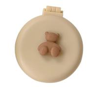 Generic Brosses à Cheveux Pliables avec Miroir de Voyage, Mini Brosse, Peigne de Massage pour Femmes et Filles, Peigne à Cheveux Rond Portable pour un Dernier Coup D'œil Rapide, Miroir de Maquillage