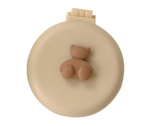 Generic Brosses à Cheveux Pliables avec Miroir de Voyage, Mini Brosse, Peigne de Massage pour Femmes et Filles, Peigne à Cheveux Rond Portable pour un Dernier Coup D'œil Rapide, Miroir de Maquillage