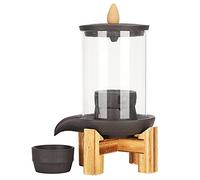 Generic Brûleur D'encens à Reflux en Porcelaine Rouge, Effet Cascade époustouflant pour la Méditation et la Décoration de la Maison, Comprend 20 Cônes D'encens pour Une Atmosphère Relaxante et