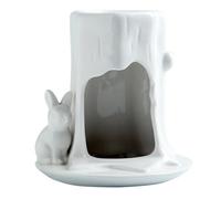 Generic Brûleur D'huiles Essentielles avec Joli Porte-Bougie en Forme de Lapin,