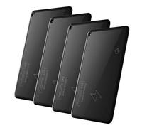 Generic BT Tracker Localisateur D'objets Ultra Fin avec Positionnement Précis pour Clés, Portefeuille, Bagages, Lot de 4 Trackers Portables pour Appareils, Noir