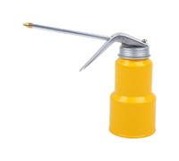 Generic Burette D'Huile à Pompe Manuelle Huileur Haute Pression Graisseur à Main Distributeur de avec Bec Long Droit pour Une Application Précise, Le Métal Jaune Peut, 300 ML