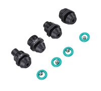 Generic Buse de Pulvérisation de Pare-brise chromé Robuste, Double Jet de Lave-glace pour Voitures Classiques, Ensemble Complet pour AC, Austin, Daimler, Drivers Laiton + Placage chromé pour une