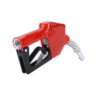 Generic Buse de Ravitaillement en Carburant à Double Clapet Efficace pour Kérosène, Filetage de 25 Mm, 19 L/min, 0,20 MPa, Poignée Rouge en Alliage D'aluminium pour le Remplissage de Carburant