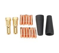 Generic Buse sans Gaz à Noyau de Flux Efficace Pointe de Soudeur MIG Ensemble de 15 Pièces Compatible avec Easy Weld 261 0,031 Pouces Cuivre Laiton