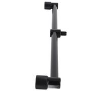 Generic Buzz Bar de Canne à Pêche à 2 Têtes, Accessoires de Support en Alliage D'aluminium Fiables et Légers, Tailles Réglables pour Les Amateurs de Pêche, Idéal pour la à Terre (25CM)