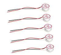Generic Buzzer d'alarme Polyvalent 5 Pièces avec Son Continu jusqu'à 95 DB pour Les Applications DC3-24 V (White)