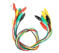 Generic Câble à Clamp/Holder de 10pcs 50 Cm Durable, Bon Lustre, capacité Conductrice, pour les Appareils électriques et le Test Numérique, le Matériau du Manchon en PVC, Rouge/Noir/Blanc /