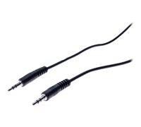 Cordon stéreo jack 3.5 mm noir - 10 m