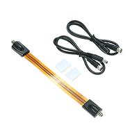 Generic Câble Coaxial Plat, Câble Slim Power F avec 26 Cm à Travers la Fenêtre F Femelle à Extension Femelle Coaxial Plat pour Un pour l'installation de la Fenêtre
