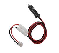 Generic Câble d'alimentation en Forme de T avec Double Fusible pour Radio Mobile, Câble Flexible 12-14V