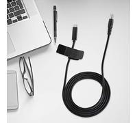 Generic Câble de Prise DC Durable, Câble Adaptateur d'alimentation USB vers DC, Puce D'induction PD 19V 65W pour Ordinateurs Portables, Sortie 4.5mm X 3.0mm, Longueur 1.5m