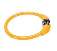 Generic Câble de Verrouillage de Vélo à Combinaison sécurisé à 4 Chiffres, Antivol Robuste pour Vélos, Scooters électriques et Planches à Roulettes, étanche et Portable (ORANGE)