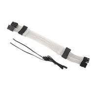 Generic Câble D'extension de Carte Graphique ARGB Bande Lumineuse au Néon pour Synchronisation ARGB 5 V 3 Broches, 30 Cm 2x8PIN à 2x8PIN Câble D'extension D'alimentation Lumineux 4 Côtés Noir pour les