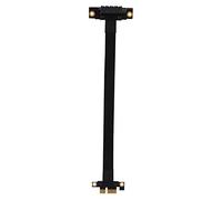 Generic Câble D'extension Durable à 90 Degrés, Haute Vitesse, pour PCI-E 1X, avec Couvercle de Protection des Doigts doré, 20cm
